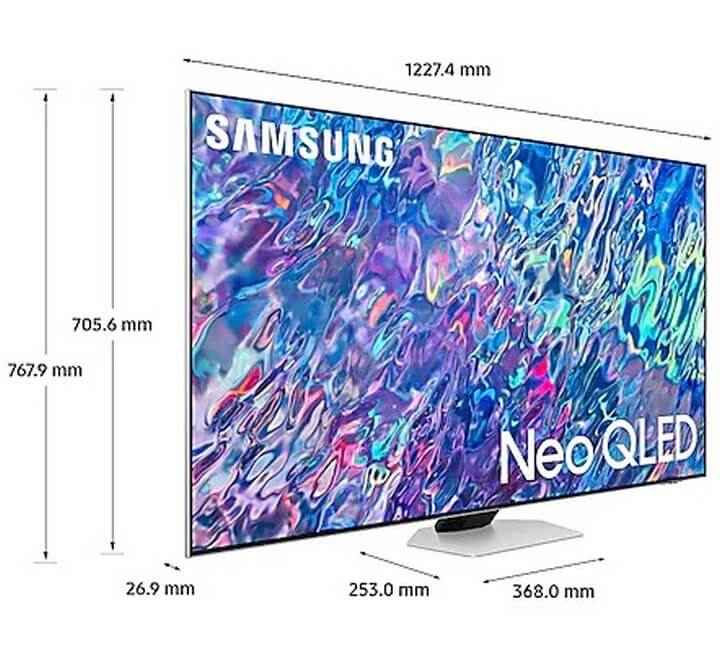 Samsung Series 8 NEO 138cm (55 Inch) Ultra HD 4K QLED Smart TV (Dolby Atmos QA55QN85BAKLXL Bright Silver)